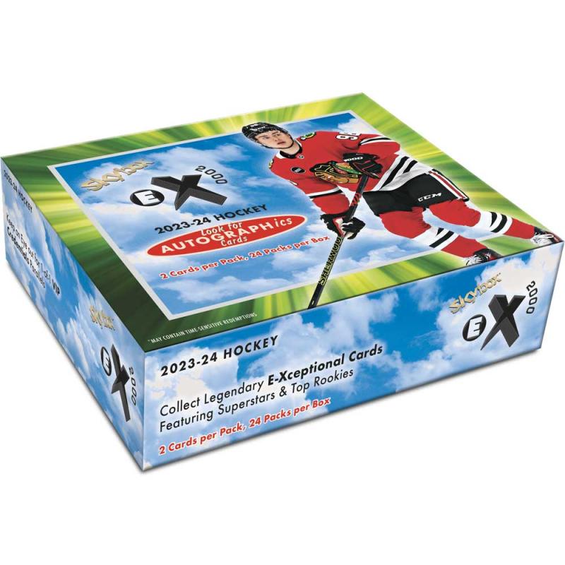 FÖRKÖP: Hel Box 2023-24 Upper Deck Skybox E-X 2000 Hobby (Preliminär release 12:e mars 2025)