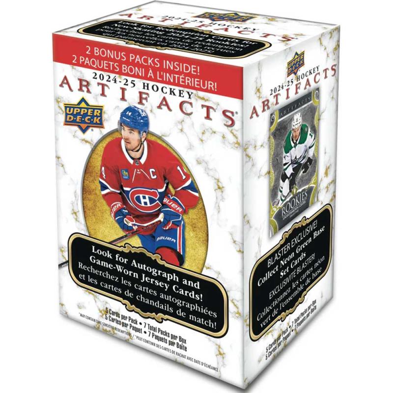 Hel Blaster Box 2024-25 Upper Deck Artifacts Retail (7 Packs per box)