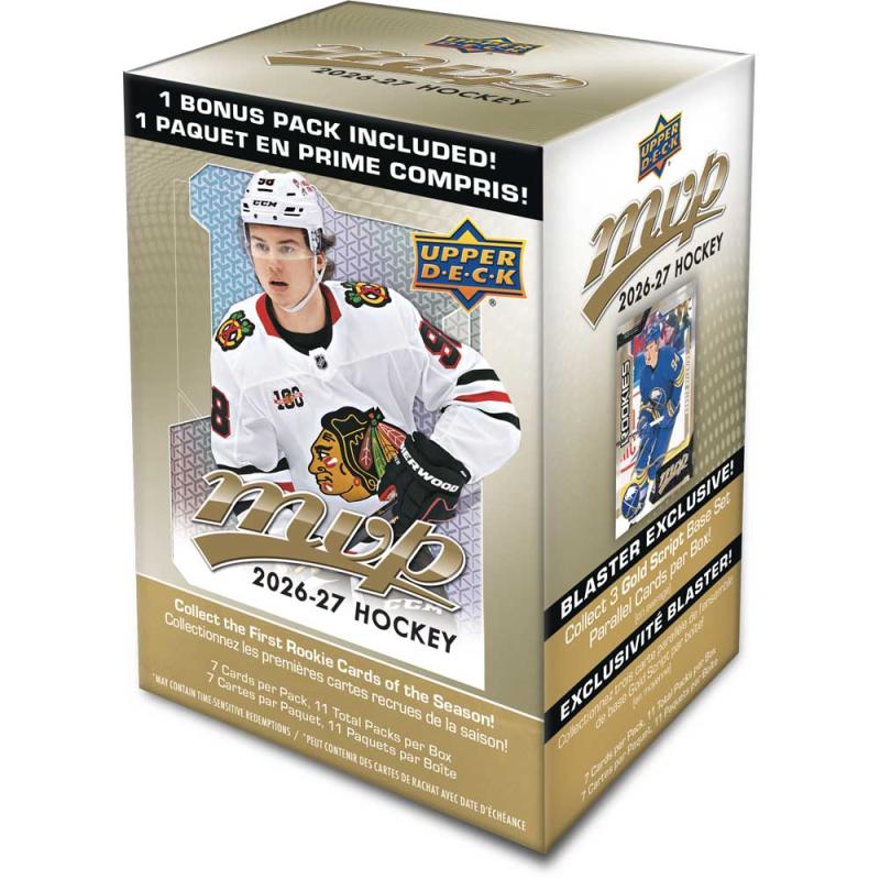 Sealed BLASTER Box 2026-27 Upper Deck MVP Retail (11 Packs in total)