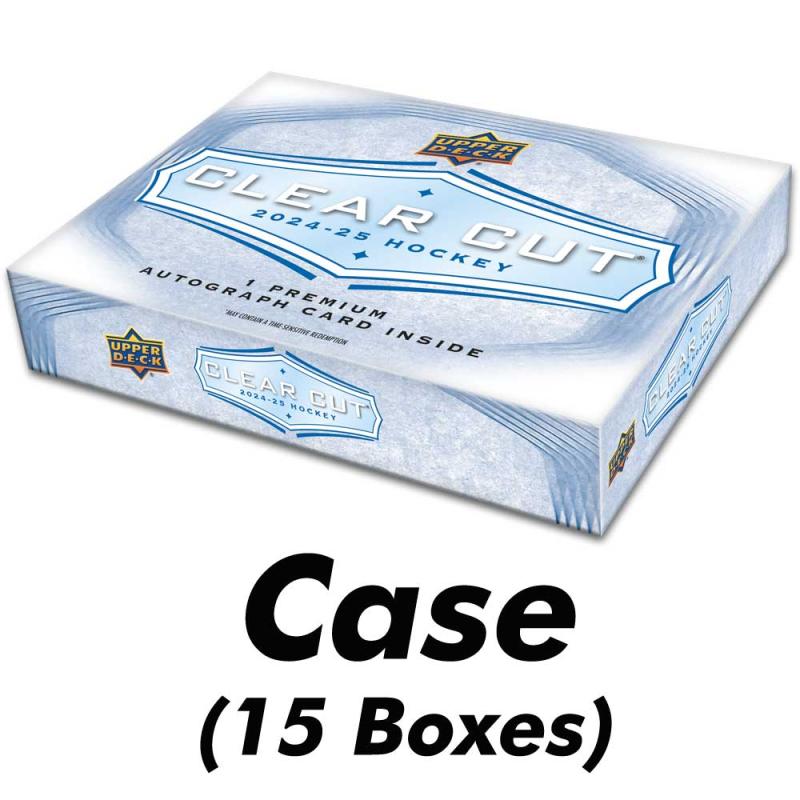 FÖRKÖP: Hel Case (15 Boxar) 2024-25 Upper Deck Clear Cut Hobby [76612] (Preliminär release 27:e augusti 2025)