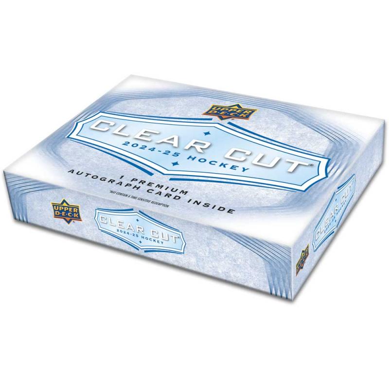 FÖRKÖP: Hel Box 2024-25 Upper Deck Clear Cut Hobby (Preliminär release 27:e augusti 2025)