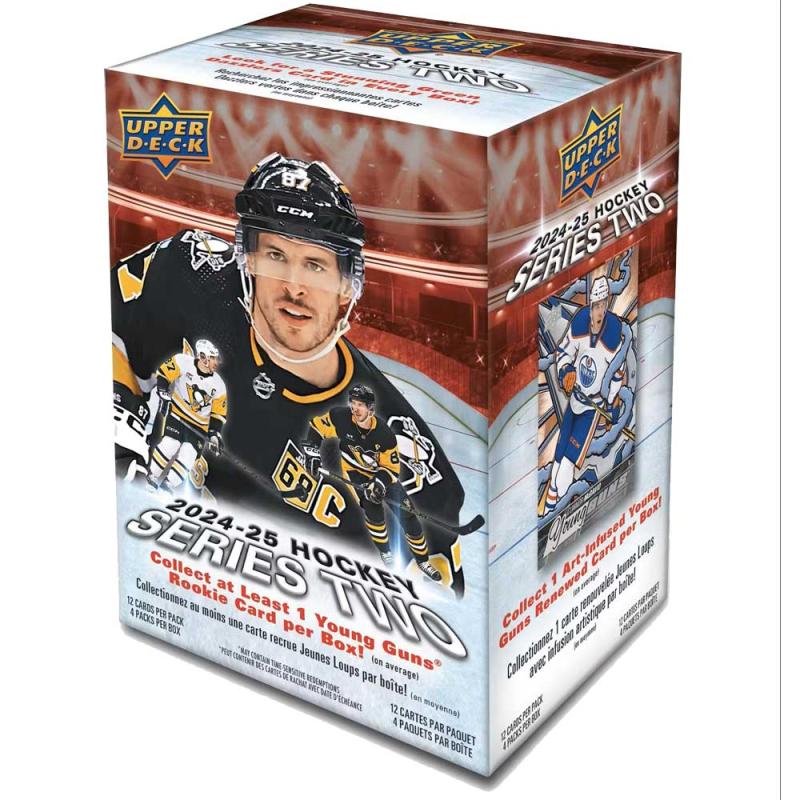 PREVIEW: Sealed Blaster Box 2024-25 Upper Deck Series 2 Retail (4 Packs) (Sales will start when we have more info)