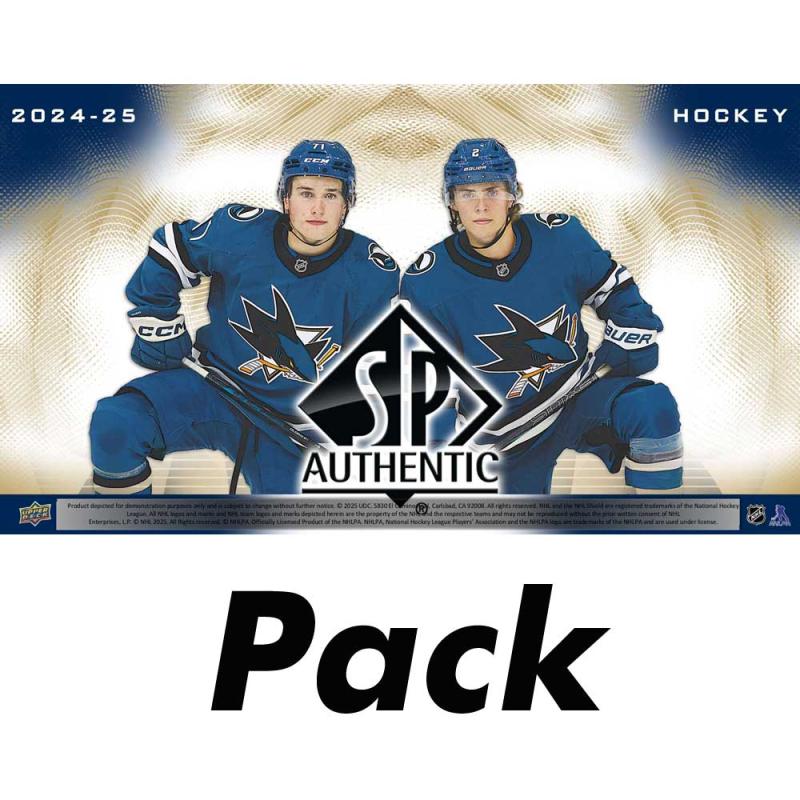 PRE-BUY: 1 Pack 2024-25 Upper Deck SP Authentic Hobby (Preliminary release July 30:th 2025)