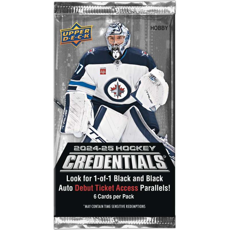 PRE-BUY: 1st Pack 2024-25 Upper Deck Credentials Hobby (Preliminary release July 16:th 2025)