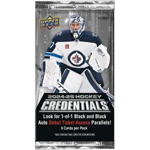1st Paket 2024-25 Upper Deck Credentials Hobby
