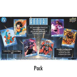 FÖRKÖP: 1 Pack 2024-25 Upper Deck DC Annual Hobby (Preliminär release 27:e maj 2026)