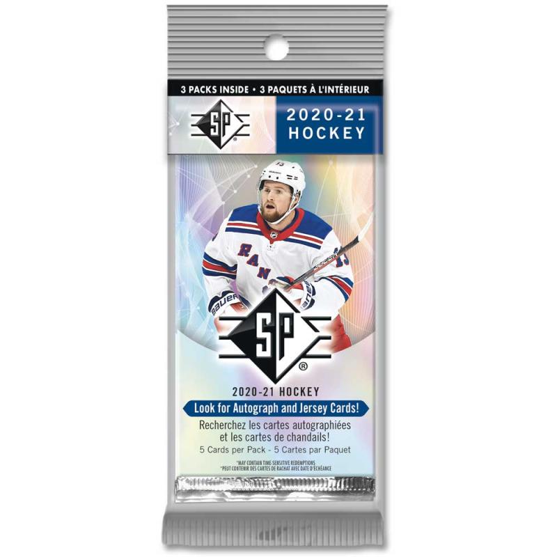 Sealed Hanger Pack (Contains 3 Packs) 2020-21 Upper Deck SP Retail
