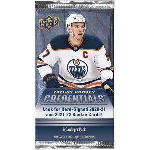 1 Pack 2021-22 Upper Deck Credentials Hobby