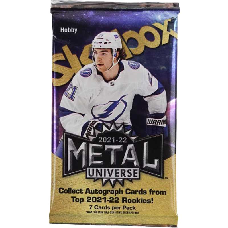 1st Paket 2021-22 Upper Deck Skybox Metal Universe Hobby (Hockey)