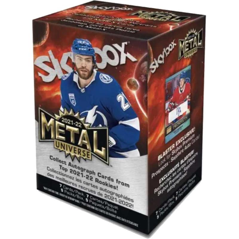 Hel Blaster Box 2021-22 Upper Deck Skybox Metal Universe Hockey (5 Paket)