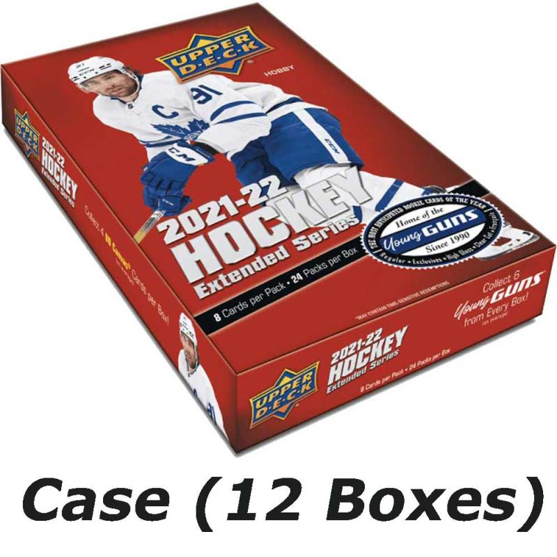 Sealed Case (12 Boxes) 2021-22 Upper Deck Extended Series Hobby [99161]