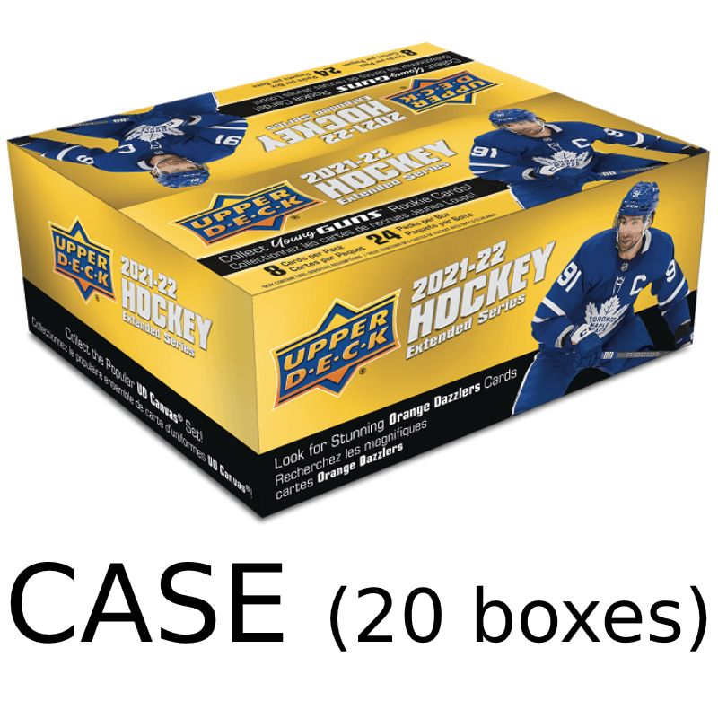 Hel Case (20 boxar) 2021-22 Upper Deck Extended Series Retail [99167]