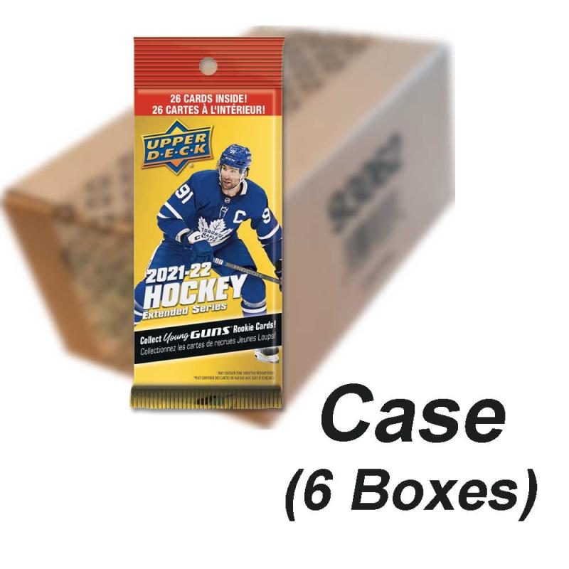 Sealed Case (6 boxes) 2021-22 Upper Deck Extended Series Fat Pack [99177]