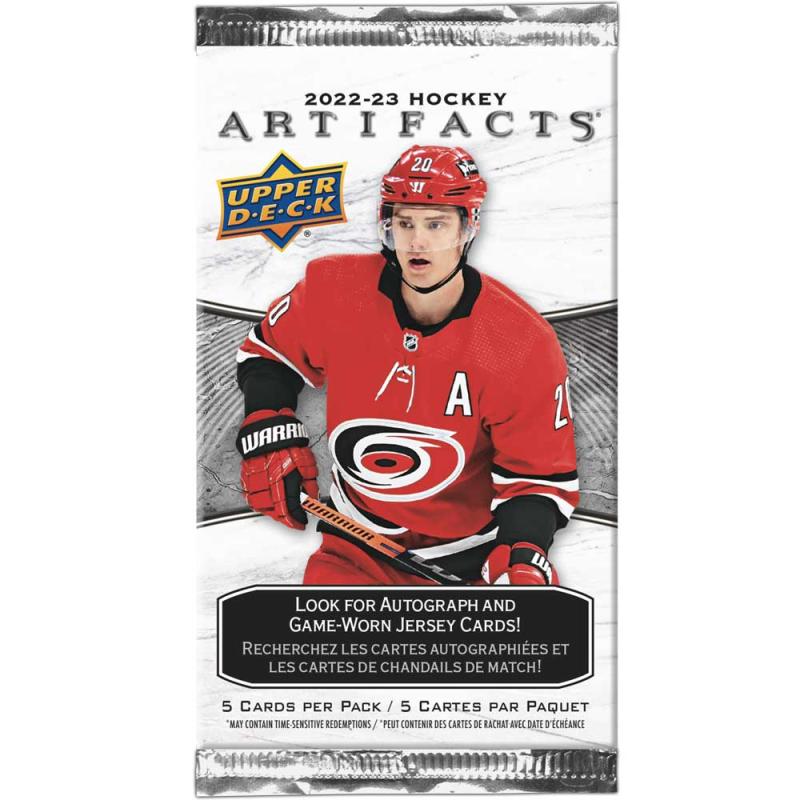 1 Pack 2022-23 Upper Deck Artifacts Retail (5 Cards per pack)