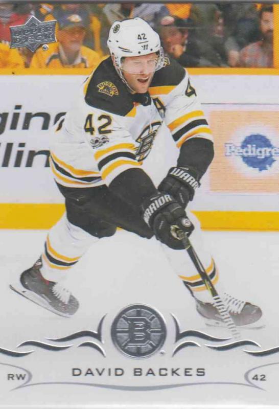 David Backes - Boston Bruins  2018-2019 Upper Deck s.1 #014