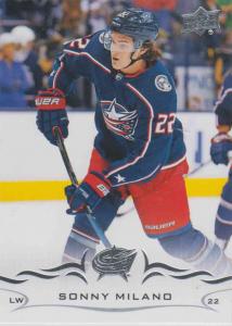 Sonny Milano - Columbus Blue Jackets 2018-2019 Upper Deck s.1 #056