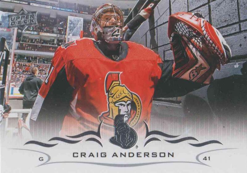 Craig Anderson - Ottawa Senators  2018-2019 Upper Deck s.1 #129