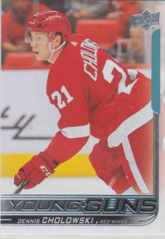 Dennis Cholowski - Detroit Red Wings 2018-2019 Upper Deck s.1 Young Guns RC #231