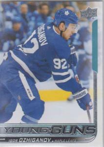 Igor Ozhiganov - Toronto Maple Leafs 2018-2019 Upper Deck s.1 Young Guns RC #247