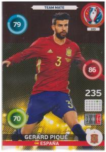 Adrenalyn XL UEFA Euro 2016, Team Mate, #103, Gerard Pique