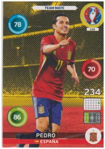 Adrenalyn XL UEFA Euro 2016, Team Mate, #110, Pedro