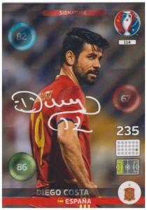 Adrenalyn XL UEFA Euro 2016, Signature, #114, Diego Costa