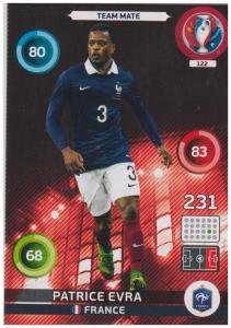 Adrenalyn XL UEFA Euro 2016, Team Mate, #122, Patrice Evra