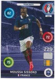 Adrenalyn XL UEFA Euro 2016, Team Mate, #125, Moussa Sissoko