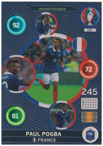 Adrenalyn XL UEFA Euro 2016, Inventiveness, #131, Paul Pogba