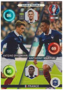Adrenalyn XL UEFA Euro 2016, Double Trouble, #132, Antoine Griezmann / Anthony Martial