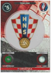 Adrenalyn XL UEFA Euro 2016, Team Logo, #136, Hrvatska