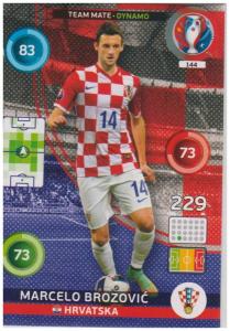 Adrenalyn XL UEFA Euro 2016, Team Mate - Dynamo, #144, Marcelo Brozovic