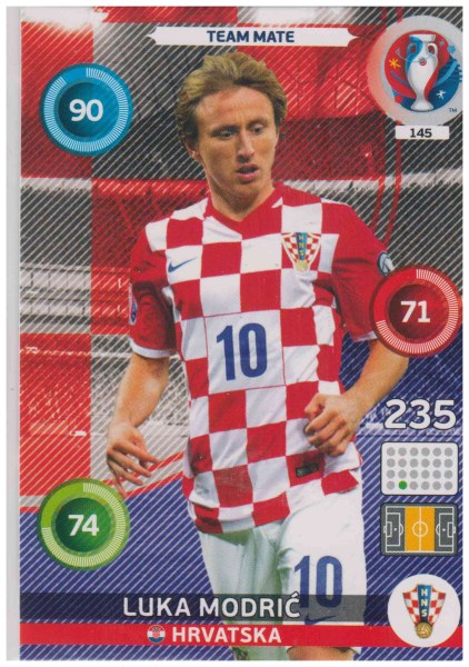 Adrenalyn XL UEFA Euro 2016, Team Mate, #145, Luka Modric