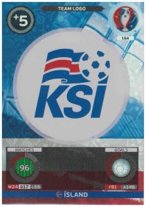 Adrenalyn XL UEFA Euro 2016, Team Logo, #154, Island