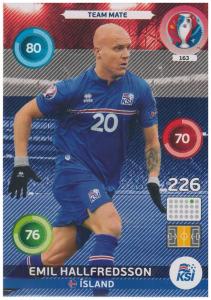 Adrenalyn XL UEFA Euro 2016, Team Mate, #163, Emil Hallfredsson