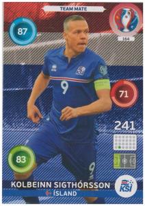 Adrenalyn XL UEFA Euro 2016, Team Mate, #164, Kolbeinn Sigthorsson