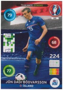 Adrenalyn XL UEFA Euro 2016, Team Mate - Dynamo, #165, Jon Dadi Bödvarsson