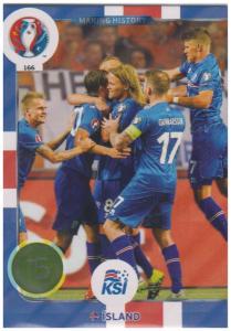 Adrenalyn XL UEFA Euro 2016, Making History, #166, Island