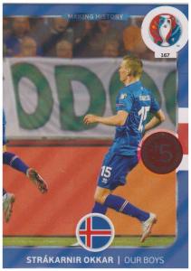 Adrenalyn XL UEFA Euro 2016, Making History, #167, Island