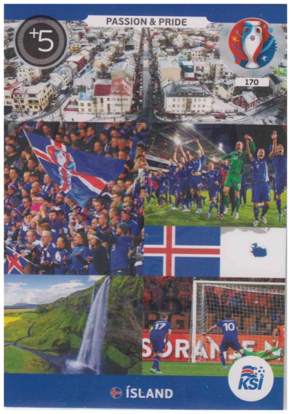 Adrenalyn XL UEFA Euro 2016, Passion & Pride, #170, Island