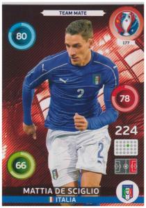 Adrenalyn XL UEFA Euro 2016, Team Mate, #177, Mattia De Sciglio
