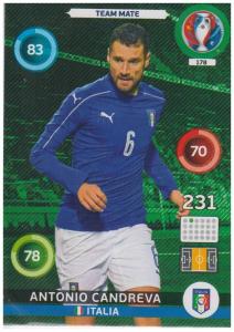 Adrenalyn XL UEFA Euro 2016, Team Mate, #178, Antonio Candreva