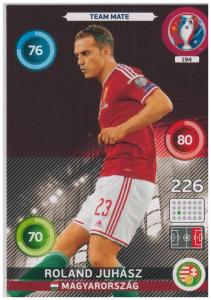Adrenalyn XL UEFA Euro 2016, Team Mate, #194, Roland Juhasz