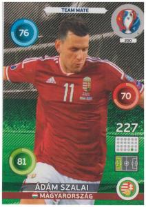 Adrenalyn XL UEFA Euro 2016, Team Mate, #200, Adam Szalai