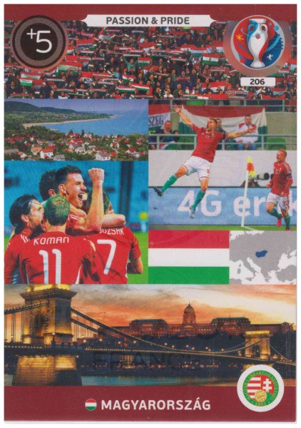 Adrenalyn XL UEFA Euro 2016, Passion & Pride, #206, Magyarorszag