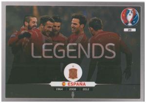 Adrenalyn XL UEFA Euro 2016, Legend, #20, Espana
