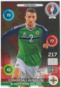 Adrenalyn XL UEFA Euro 2016, Team Mate, #211, Conor McLaughlin