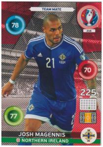 Adrenalyn XL UEFA Euro 2016, Team Mate, #216, Josh Magennis
