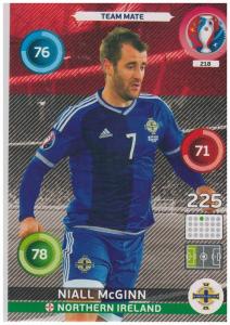 Adrenalyn XL UEFA Euro 2016, Team Mate, #218, Niall McGinn