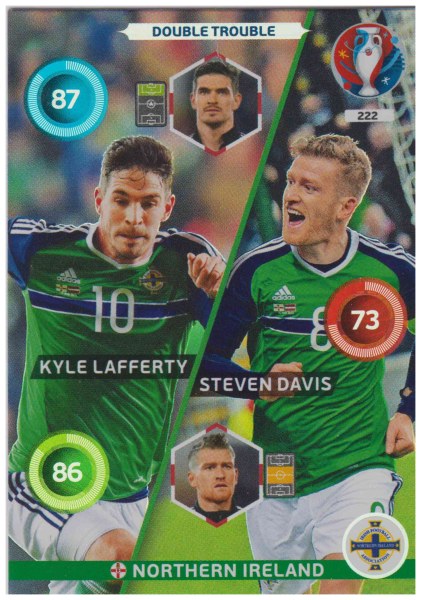 Adrenalyn XL UEFA Euro 2016, Double Trouble, #222, Steven Davis / Kyle Lafferty